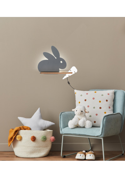 Rabit wall light 4 W LED 4000 K grey 37 cm - product image 2