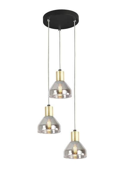Lampa wisząca Gregory 3xE14 czarny 28 cm - zdjęcie produktu 12
