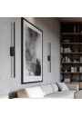 Bagette wall light 13 W LED 4000 K black 80 cm