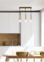 Lampa wisząca Dallas 3xE27 złoty 7 cm - zdjęcie produktu 1