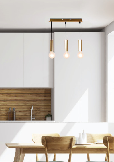 Dallas pendant light 3xE27 gold 7 cm - product image 1