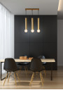 Lampa wisząca Dallas 3xE27 złoty 7 cm - zdjęcie produktu 1