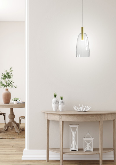 Modena pendant light 5 W LED 3000 K gold 14,5 cm - product image 1