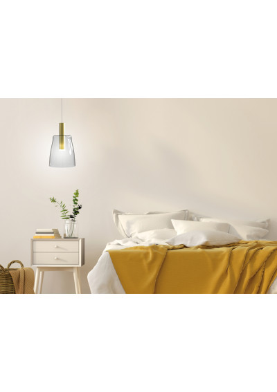 Modena pendant light 5 W LED 3000 K gold 15 cm - product image 1