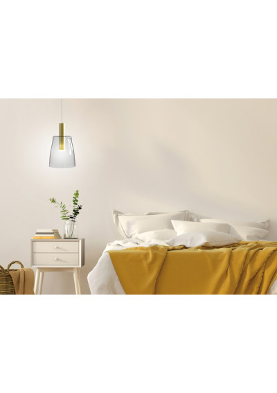 Lampa wisząca Modena 5 W LED 3000 K złoty 15 cm - zdjęcie produktu 2