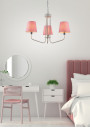York pendant light 3xE14 white 58 cm - product image 1