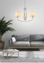York pendant light 3xE14 white 58 cm - product image 1