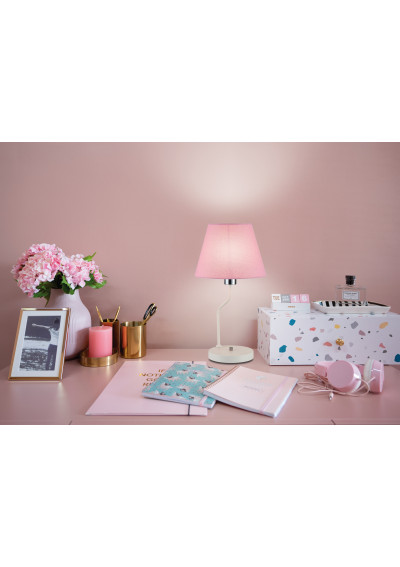 York table lamp 1xE14 white 25 cm - product image 1