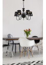 Batley pendant light 5xE14 black 58 cm - product image 1