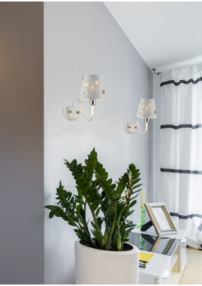 Lampa ścienna Batley 1xE14 biały 15 cm - zdjęcie produktu 1