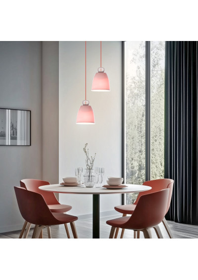 Lampa wisząca Sewilla 1xE27 różowy 15 cm - zdjęcie produktu 2
