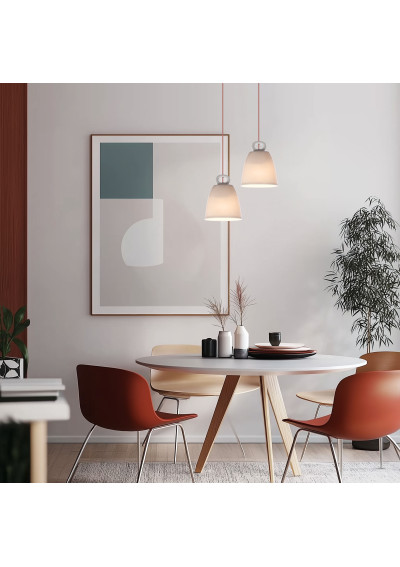 Lampa wisząca Sewilla 1xE27 biały 15 cm - zdjęcie produktu 4