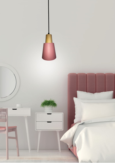 Faro pendant light 1xE27 rózówy 13 cm - product image 1