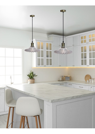 Geneva pendant light 1xE27 clear 21,5 cm - product image 1
