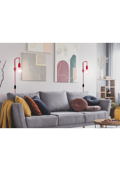 Laren wall light 1xE27 red 16 cm - product image 1