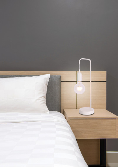 Laren table lamp 1xE27 white 13 cm - product image 1