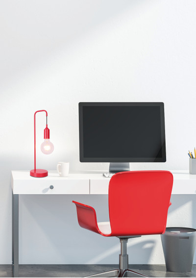 Lampa stołowa Laren 1xE27 czerwony 13 cm - zdjęcie produktu 1