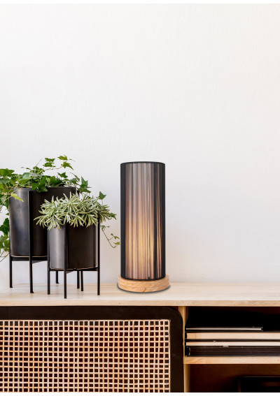 Lampa podłogowa Stojąca 1xE27 drewniany 33 cm - zdjęcie produktu 1