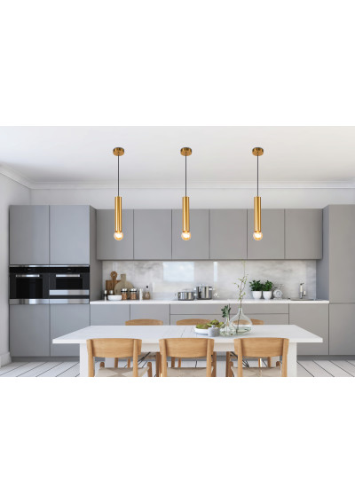 Lampa wisząca Austin 1xE27 złoty 6 cm - zdjęcie produktu 2