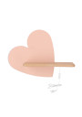 Heart wall light 5 W LED 4000 K pink 36 cm