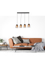 Lampa wisząca Fresno 4xE27 czarny 84 cm - zdjęcie produktu 2