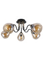 Lampa sufitowa Unica 5xE27 czarny + złoty 64 cm - zdjęcie produktu 5