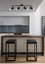 Colly ceiling light 4xGU10 black 76 cm - product image 3