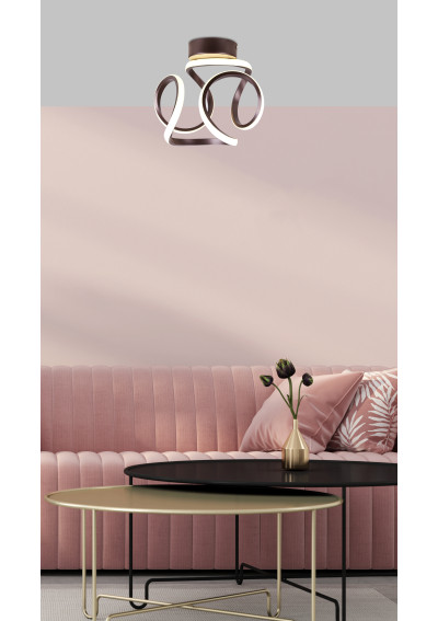 Douglas wall light 11 W LED 4000 K brown 24 cm - product image 2