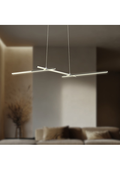 Lampa wisząca Thasos 23 W LED 4000 K chromowy 103 cm - zdjęcie produktu 3