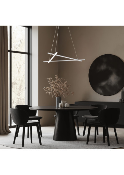Lampa wisząca Andros 30 W LED 4000 K srebrny 70 cm - zdjęcie produktu 4
