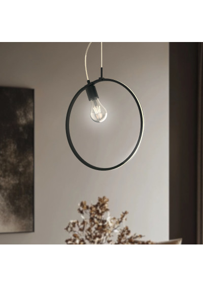 Lampa wisząca Skiros 4000 K czarny 36 cm - zdjęcie produktu 3