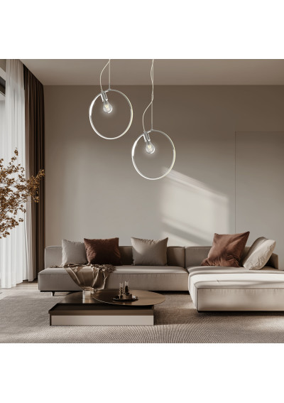 Lampa wisząca Skiros 4000 K chromowy 36 cm - zdjęcie produktu 4
