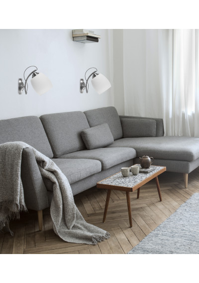 Lampa ścienna Amba 1xE27 chromowy 22 cm - zdjęcie produktu 1