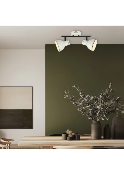 Zumba ceiling light 2xE14 black and white 39 cm - product image 3