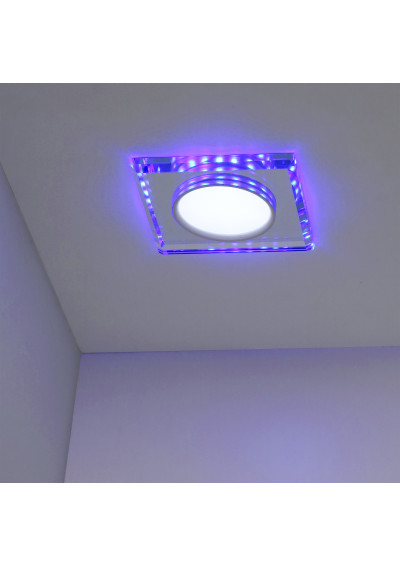 Ssp-22 ceiling fitting 8 W LED 6500 K blue ring, szkło bezbarwne 11,2 cm - product image 2