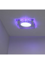 Oprawa stropowa Ssp-22 8 W LED 6500 K niebieski ring, szkło bezbarwne 11,2 cm - zdjęcie produktu 3