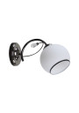 Graphite wall light 1xE27 black / white 27 cm