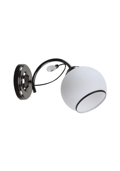 Graphite wall light 1xE27 black / white 27 cm