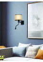 Lampa ścienna Polo 3000 K czarny + beżowy 18 cm - zdjęcie produktu 1