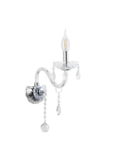 Lampa ścienna E14 1xE14 transparentny 25 cm