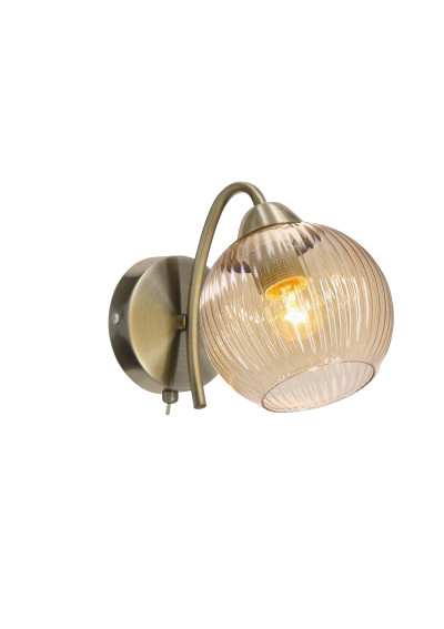 Pascal wall light 1xE27 brown 23 cm