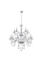 E14 pendant light 15xE14 transparent 78 cm