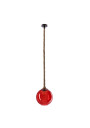 Lampa wisząca Shedon 1xE27 czerwony 25 cm