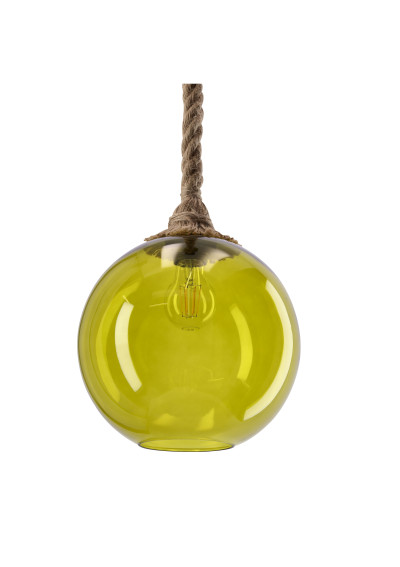 Lampa wisząca Shedon 1xE27 zielony 25 cm