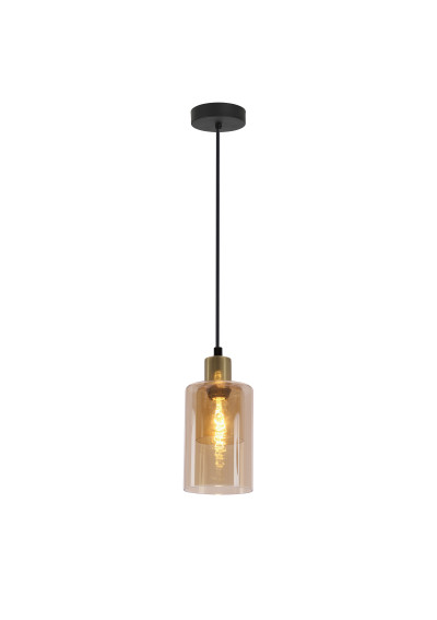 Doppio pendant light 1xE27 brown 10 cm