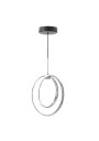 Croma pendant light 15 W LED 3000 K silver 25 cm