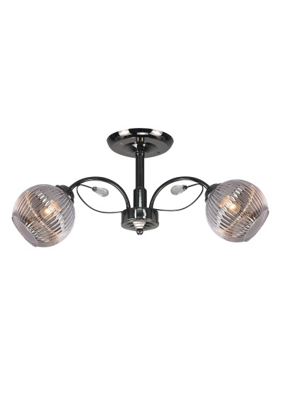 Lampa sufitowa Cromat 2xE27 czarny 58 cm
