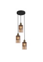 Lampa wisząca Cabi 3xE27 czarny 28 cm