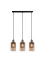 Cabi pendant light 3xE14 black 70 cm