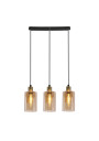 Lampa wisząca Doppio 3xE14 czarny 70 cm